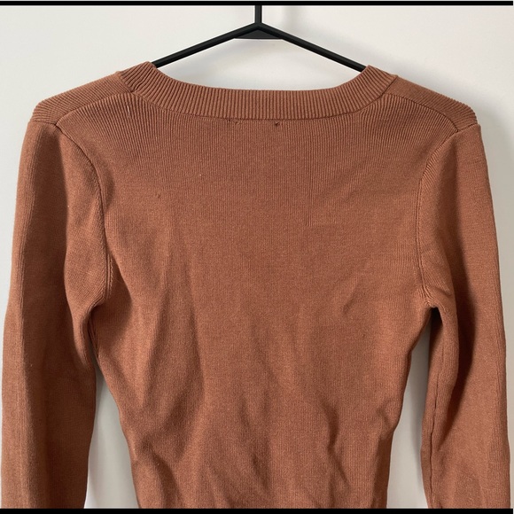 Dynamite Wrap Sweater Bodysuit - Picture 8 of 8